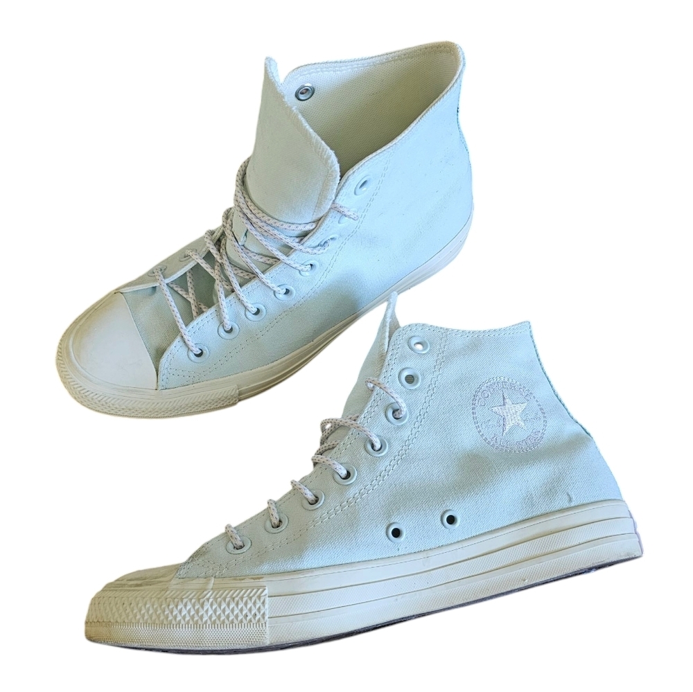 Converse Chuck Taylor All Star Stitched Patch Aqua Mits Size 9